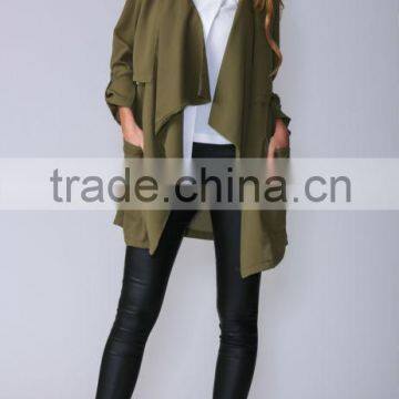New Arrival Khaki 2014 Women Jackets & Latest Winter Jackets Design & 2014 New Design Women Jackets Woman Wear Winter Jackets