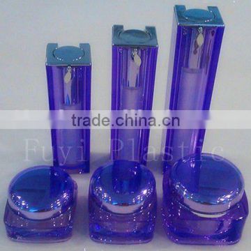 Acrylic Square Pump Bottles and Cream Jars for Skin Care