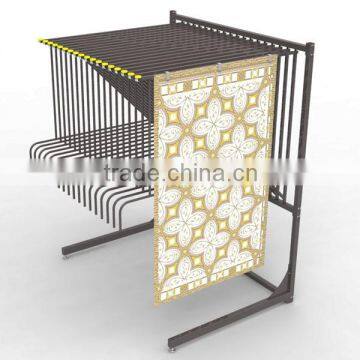 floor standing supermarket carpet rug display rack