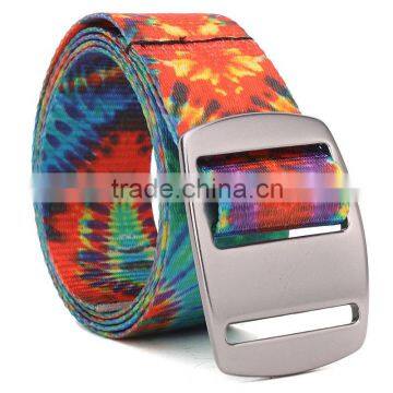 Fashion nylon webbing belt heat transfer printing nylon belt