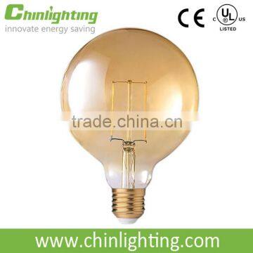 High Lumen Decorative Light Bulbs G125 Globe 2w Led Filament Bulb