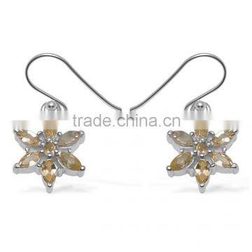 Luxury Brand New 925 Sterling Silver Gemstone Earrings