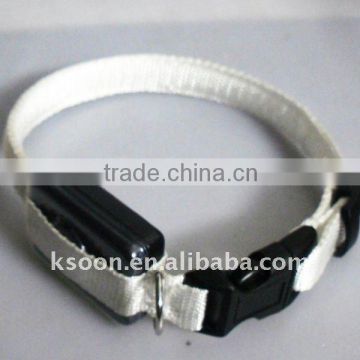 White Nylon Dog Collar