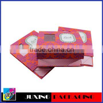 red foldable packaging boxes for hair product