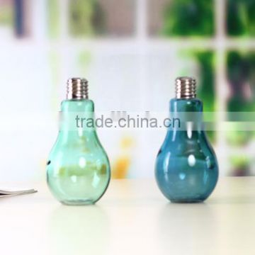 Glass bulb shape bottle for vase