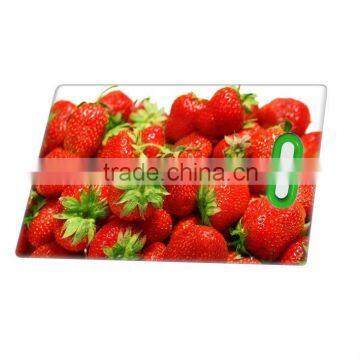 tempered glass cutting board with hang hole