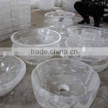 factory direct sale clear melting crystal basins