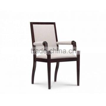 Classical wooden armrest dining chair YA7047
