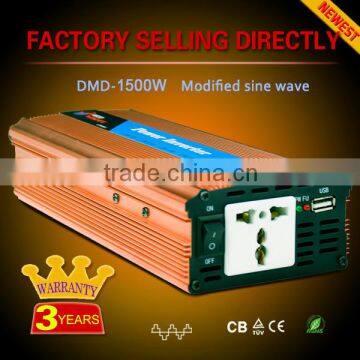 High frequency off grid modified sine wave 12v 220v 1500w inverter for home use