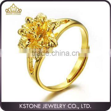 KSTONE 2015 New Trendy 18k Gold Plated Dubai Wedding Cooper Rings