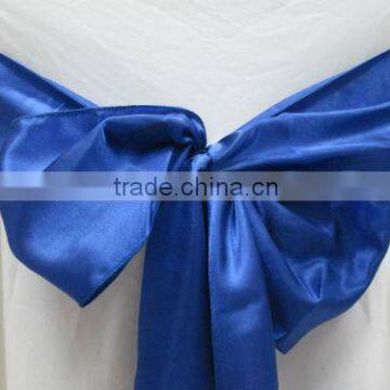 Royal Blue Elegant Satin Chair Sashes