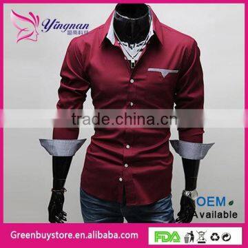 Casual Slim Fit Stylish Long Sleeve shirt Men's dress Shirts Luxury Wholesale