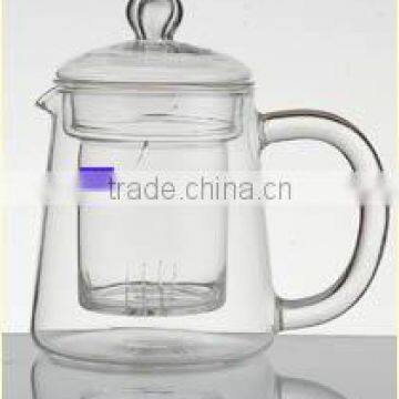 exquisite glass filtering teapot