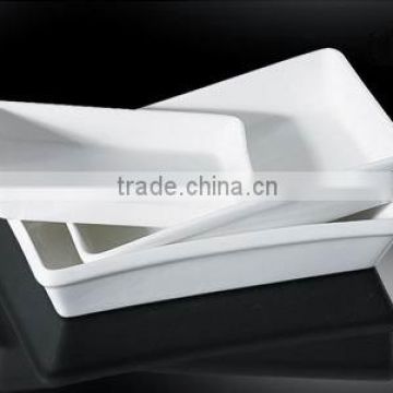 H2416 home use white rectangular porcelain baking dish