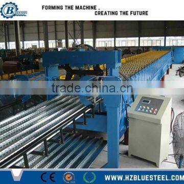 Automatic PLC Control Hydraulic Floor Deck Roll Forming Machine / Steel Deck Roll Forming Machine For House Use