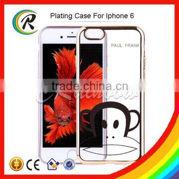 Wholesale Cartoon electroplated TPU case for iphone 6