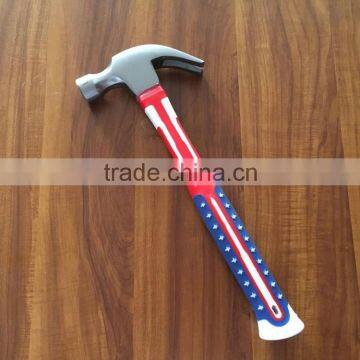 good quality of plastic handle carbon steel hammer 16oz -240