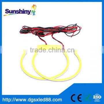 hot sale 60mm-140mm cob led angel eyes, angel eye kits, led halo rings for universal cars