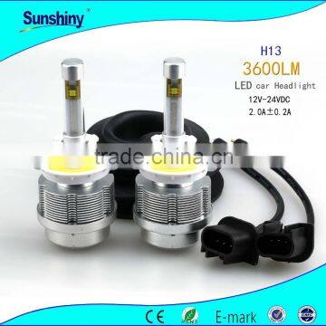 led headlight h13 12v 3600lm 36w for snowmobile