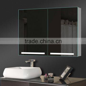 aluminum mirror cabinet with defogger pad,shaver socket