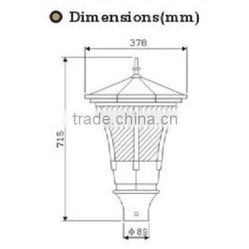 0utdoor Lamp Post Decorations Outdoor Post Light Cast Aluminum Outdoor Lamp Post Luminaire Parts Luminaire Lighting photo-4