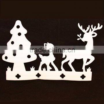 Decorative glass Christmas tree stickers Christmas deer