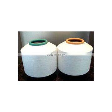 core spun polyester covered spandex yarn in raw white for socks