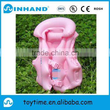 Safety Pvc Inflatable Baby Swim Vest, Inflatable Life-saving Jacket Water Float Swim Vest