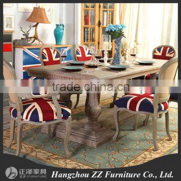 US country style vintage living room furniture dining table