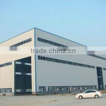 Steel Structure Workshop/Warehouse building, Made of Q235 and Q345 Materials workshop