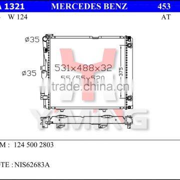 Auto radiator for Mercedes-Benzz W124 84 OEM 1245002803