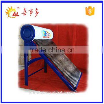 Stainless steel glass tube solar water heater with solar thermal tank