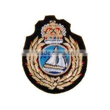 Hand Embroidered Badges , Emblems ,Crest , Insignias , Patches