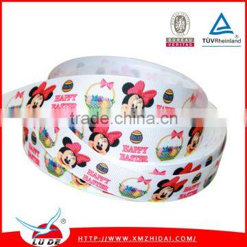 2015 Grosgrain Mickey Mouse Cartoon Printed Ribbon