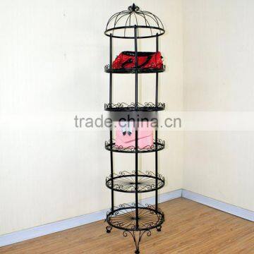 Iron Birdcage personalized clothing rack clothing display floor display racks shelf shoe bag