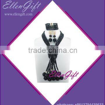 African Black Beads Jewelry Set AJS3928