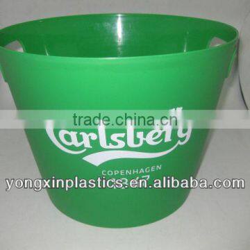 plastic cheap wine ice bucket with handle