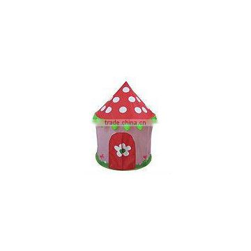 colorful castle play tent mushroom pop up tent with lovely printting