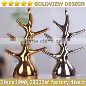 Golden and Silver tree Ceramic China Home Decor Wholesale,fashion and modern home decor