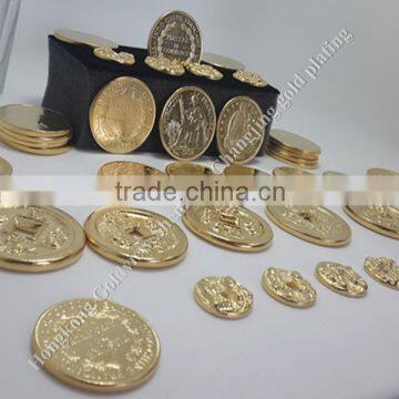 Metal souvenir gold coin with custom fashion design for sale