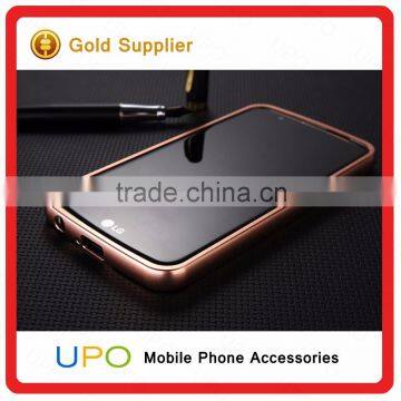 [UPO] Luxury 2 in 1 Metal Aluminum Bumper Electroplating Mirror Back Cover Shockproof Phone Case for LG K7 photo-4