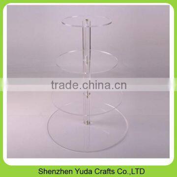 Fashion Table Top Colored Acrylic Wedding Cake Stand Acrylic Cake Stand for Sale photo-2