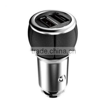 High Sales Colorful Safety 5V 2.4A Genuine Leather Car Charger photo-2