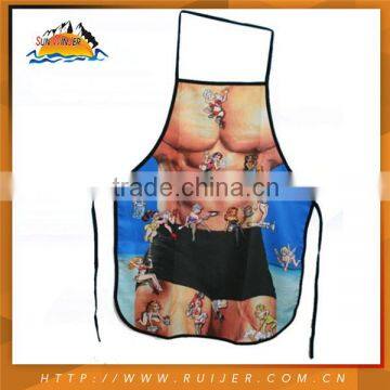 Alibaba Express Good Quality Kitchen Apron Tarzan Sexy Men Aprons Gag Gift Bbq