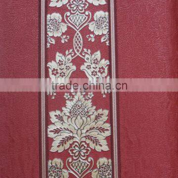 Korea PVC Wallpaper Striped and Floral Designer Wallpaper photo-6