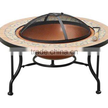 YL-F8040 Metal brazier and mosaic surface Fire-pit