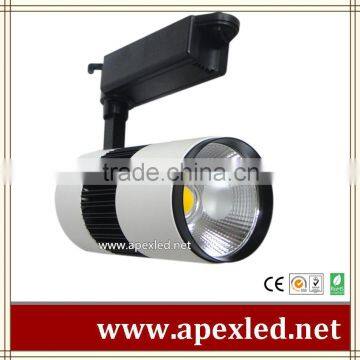 Display Lighting COB Track Light in an Art Gallery Angle Adjustable