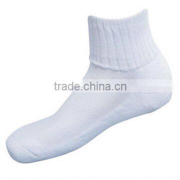 Cotton sport men breathable wide top socks