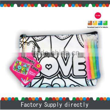 Hotsale New DIY Drawing Cheap Personalized Small Cosmetic Bag