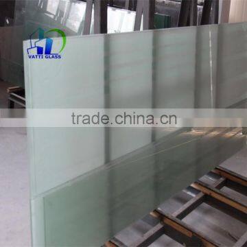 2mm-12mm Acid Etched Tempered Glass Sheet Sand Blasting Glass